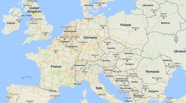 Abbildung Karte von Europa