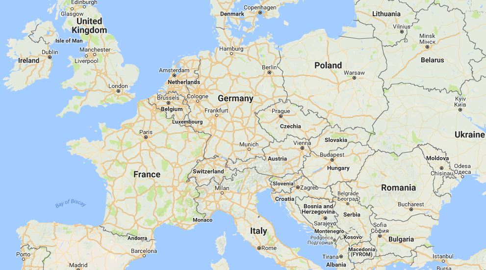 Abbildung Karte von Europa